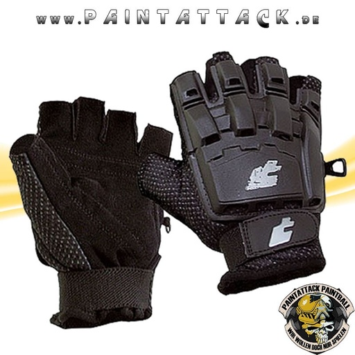 [1494-L-002] Paintball Halbfinger Handschuhe ProToyz PT-Field - schwarz L