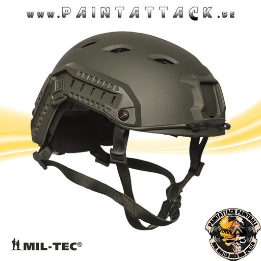 [5579] US Helm Paratrooper Fast mit Rail Mil-Tec oliv