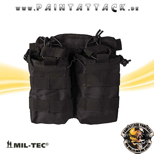 [5574] Magazintasche Open Top Double Schwarz
