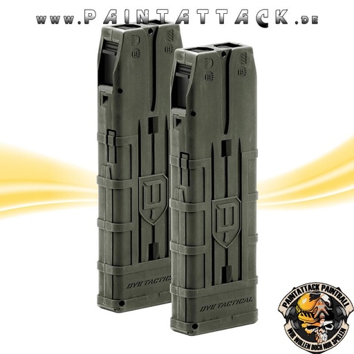 [5136] Dye Dam Tactical Magazin - 20 Schuss 2er Pack olive dusted