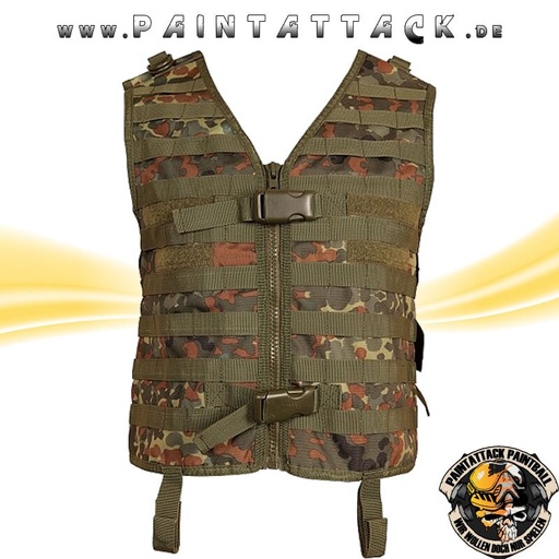 [4726] Paintball Molle Weste Tango pt-field Flecktarn