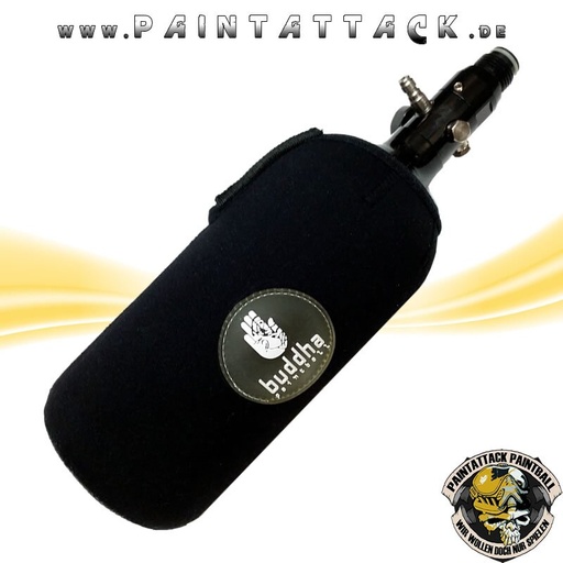 [4194] Buddha Paintball Bottle Cover Flaschenüberzug für HP Flasche 0,8l schwarz / black
