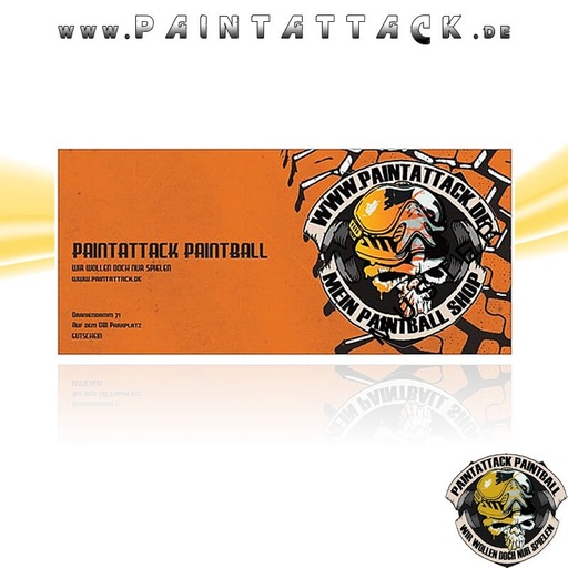 [2690] Paintattack Paintball Gutschein / Geschenkgutschein 5,00€ - Motiv 3