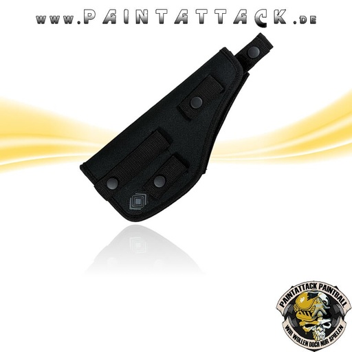 [2487] NXe Extraktion Universal Holster / Gürtelholster Paintball Harness - Auch für Molle Systeme - für Links- und Rechtshänder geeignet - SCHWARZ